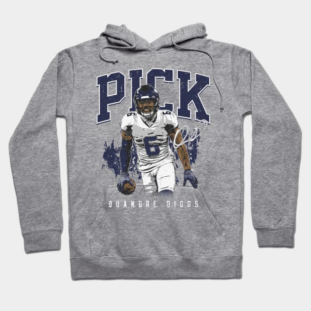 Quandre Diggs Seattle Pick Six Hoodie by ClarityMacaws